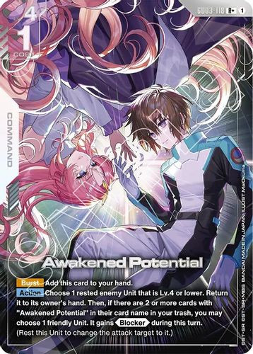 [GD03-118](R+) Awakened Potential {Alt Art} {Foil}