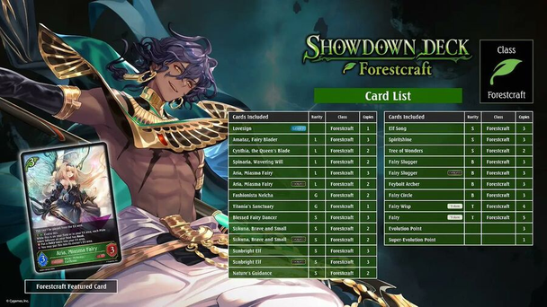 Shadowverse Evolve Showdown Deck #1 - Forestcraft
