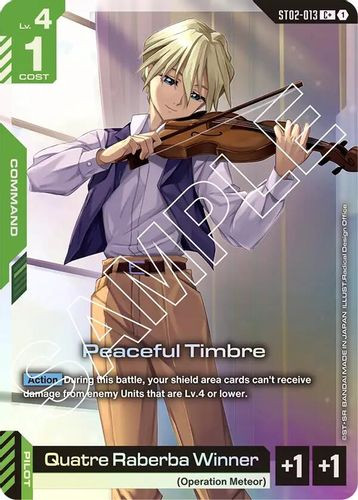[ST02-013](C+) Peaceful Timbre {Alt Art} {Foil}