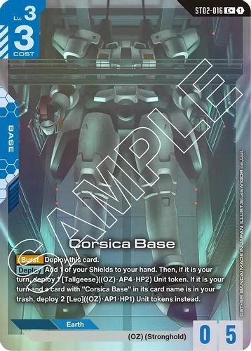 [ST02-016](C+) Corsica Base {Alt Art} {Foil}