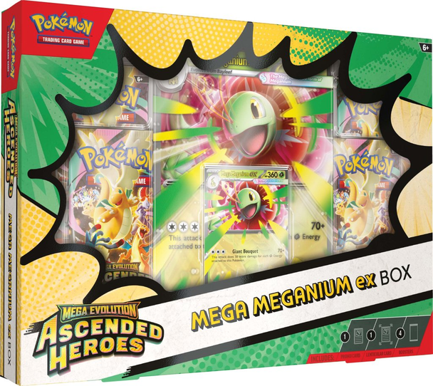 Pokemon Mega Evolution - Ascended Heroes Mega Meganium EX Box