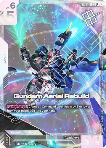 [GD01-067](LR) Gundam Aerial Rebuild {Newtype Challenge 2025 Mission 1} {Foil}