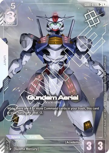 [GD01-070](R+) Gundam Aerial {Store Tournament Winner Pack 01} {Foil}