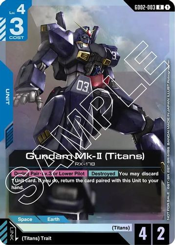 [GD02-003](R) Gundam Mk-II (Titans) {Store Tournament Participant Pack 02} {Foil}