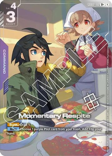 [GD02-112](R+) Momentary Respite {Store Tournament Winner Pack 02} {Foil}