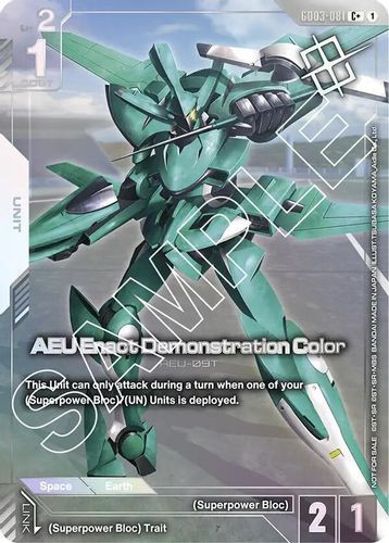 [GD03-081](C+) AEU Enact Demonstration Color {Store Tournament Winner Pack 03} {Alt Art} {Foil}