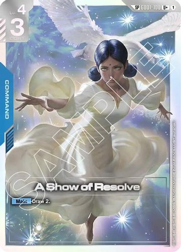 [GD01-100](U+) A Show of Resolve {SP} {Foil}