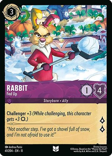 [LOR11-041/204](U) Rabbit - Fed Up