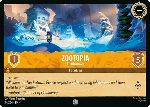 [LOR11-034/204](C) Zootopia - Tundratown (Foil)