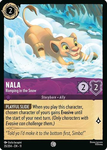 [LOR11-035/204](C) Nala - Romping in the Snow (Foil)