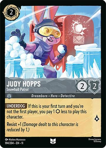 [LOR11-194/204](U) Judy Hopps - Snowball Patrol (Foil)
