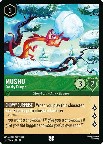 [LOR11-082/204](U) Mushu - Sneaky Dragon