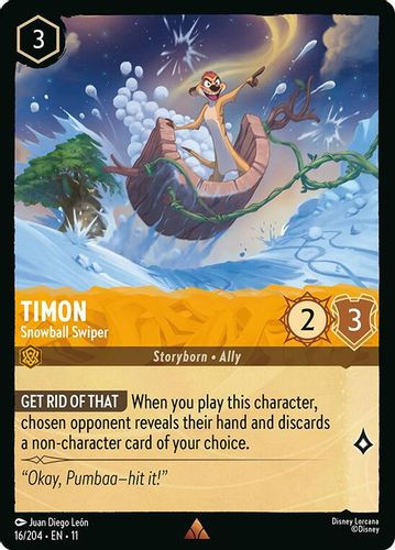 [LOR11-016/204](R) Timon - Snowball Swiper (Foil)