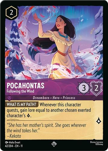 [LOR11-042/204](SR) Pocahontas - Following the Wind (Foil)