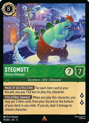 [LOR11-079/204](R) Stegmutt - Clumsy Dinosaur (Foil)