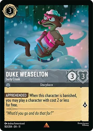 [LOR11-182/204](R) Duke Weaselton - Surly Crook (Foil)