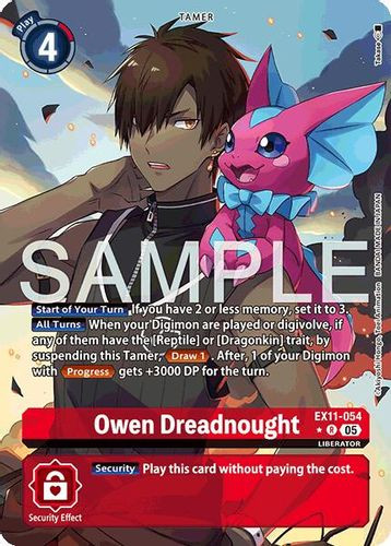 [EX11-054](R) Owen Dreadnought (1 Star Alternate Art) (Foil)