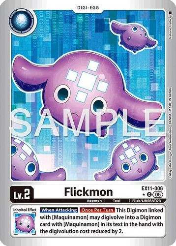 [EX11-006](C) Flickmon (1 Star Color Frame) (Foil)