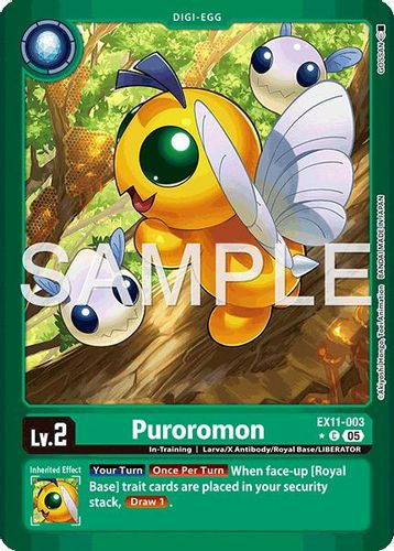 [EX11-003](C) Puroromon (1 Star Color Frame) (Foil)