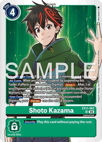 [EX11-062](SR) Shoto Kazama (Foil)