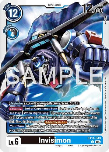 [EX11-043](R) Invisimon (Foil)