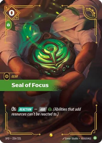 |RB02|[SFD-226/221](SC) Seal of Focus {Foil}