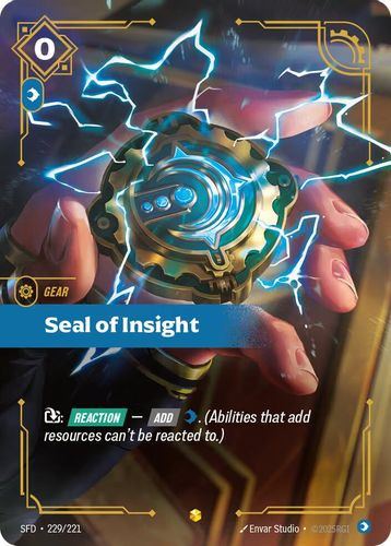 |RB02|[SFD-229/221](SC) Seal of Insight {Foil}