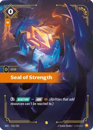 |RB02|[SFD-231/221](SC) Seal of Strength {Foil}