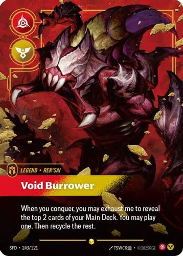 |RB02|[SFD-243/221](SC) Rek'sai - Void Burrower {Foil}