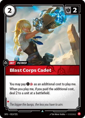 |RB02|[SFD-013/221](U) Blast Corps Cadet {Foil}