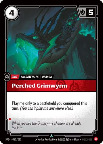 |RB02|[SFD-015/221](U) Perched Grimwyrm {Foil}