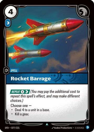 |RB02|[SFD-077/221](U) Rocket Barrage {Foil}