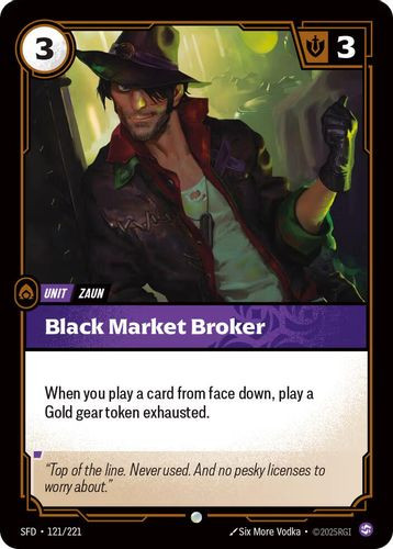 |RB02|[SFD-121/221](C) Black Market Broker {Foil}