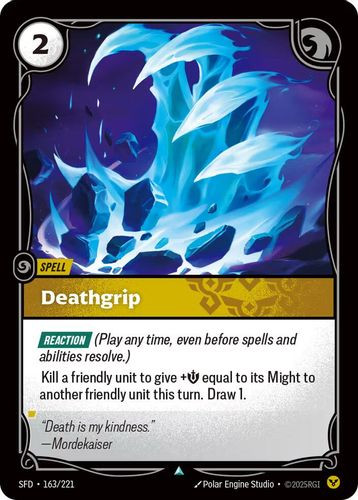 |RB02|[SFD-163/221](U) Deathgrip {Foil}