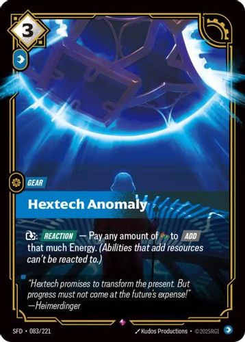 |RB02|[SFD-083/221](R) Hextech Anomaly {Foil}
