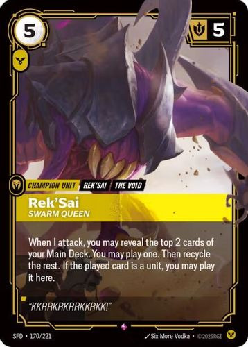 |RB02|[SFD-170/221](R) Rek'Sai - Swarm Queen {Foil}