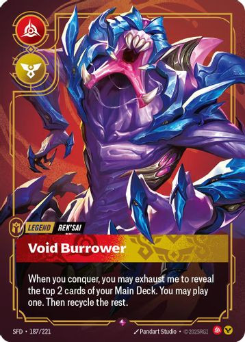 |RB02|[SFD-187/221](R) Rek'sai - Void Burrower {Foil}