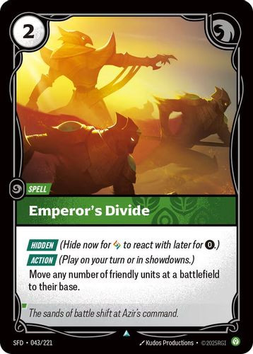 |RB02|[SFD-043/221](U) Emperor's Divide