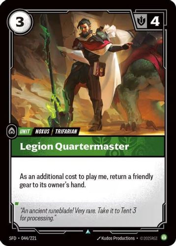 |RB02|[SFD-044/221](U) Legion Quartermaster