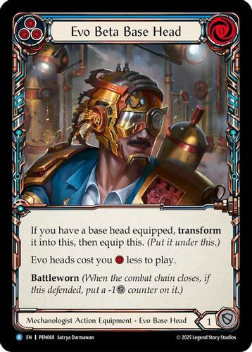 [FAB19 1st][PEN-068](R) Evo Beta Base Head (Blue)