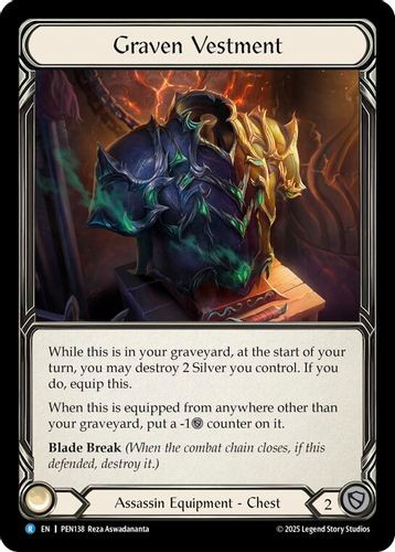 [FAB19 1st][PEN-138](R) Graven Vestment