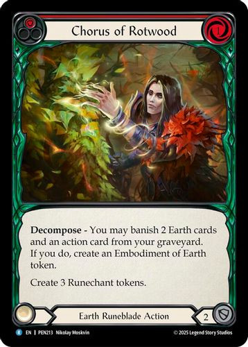 [FAB19 1st][PEN-213](R) Chorus Of Rotwood (Red)