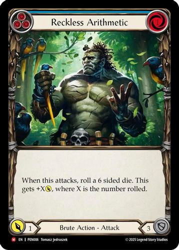 [FAB19 1st][PEN-006](M) Reckless Arithmetic (Blue)