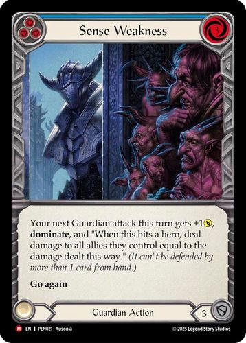 [FAB19 1st][PEN-021](M) Sense Weakness (Blue)