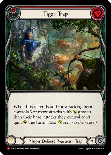 [FAB19 1st][PEN-083](M) Tiger Trap (Red)