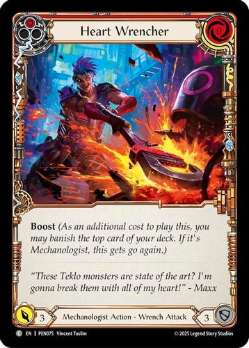 [FAB19 1st][PEN-075](C) Heart Wrencher (Red) (Rainbow Foil)