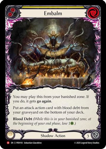 [FAB19 1st][PEN-193](M) Embalm (Yellow) (Rainbow Foil)