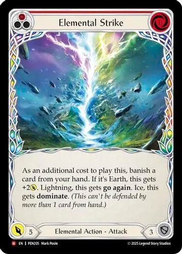 [FAB19 1st][PEN-205](M) Elemental Strike (Rainbow Foil)