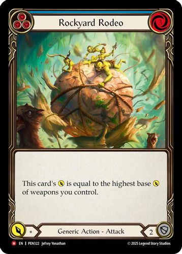 [FAB19 1st][PEN-322](M) Rockyard Rodeo (Blue) (Rainbow Foil)