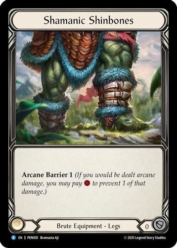 [FAB19 1st][PEN-005](R) Shamanic Shinbones (Cold Foil)